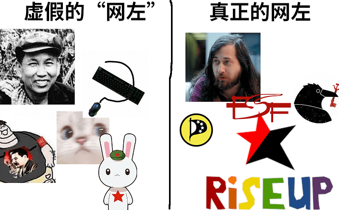 一张梗图。讽刺只会信口开河的“网左”