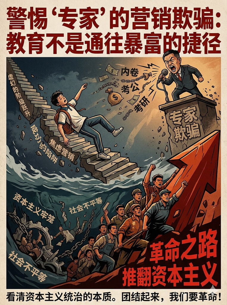 中修还在,反动的教育制度并未随张雪峰一同逝去! - 马列毛主义与革命左翼 时事评论 - 布站