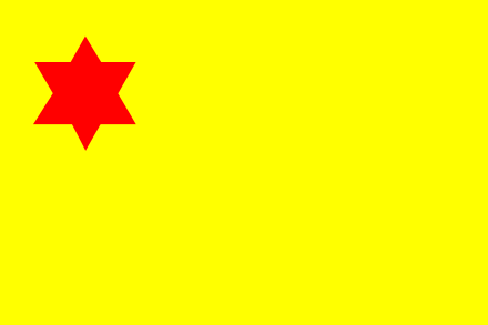盛世才执政期间主张新疆省自治，此为1933-1942年10月间所用省旗