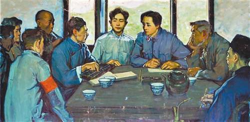 毛主席到群众中做调查