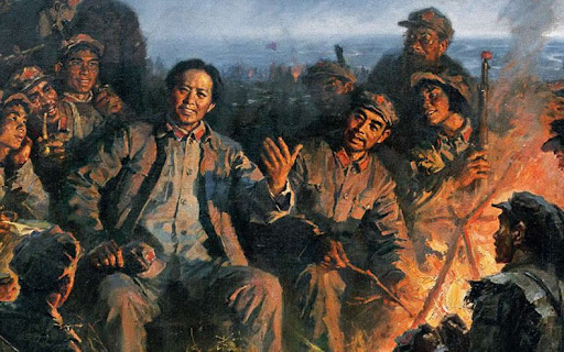 油画毛主席